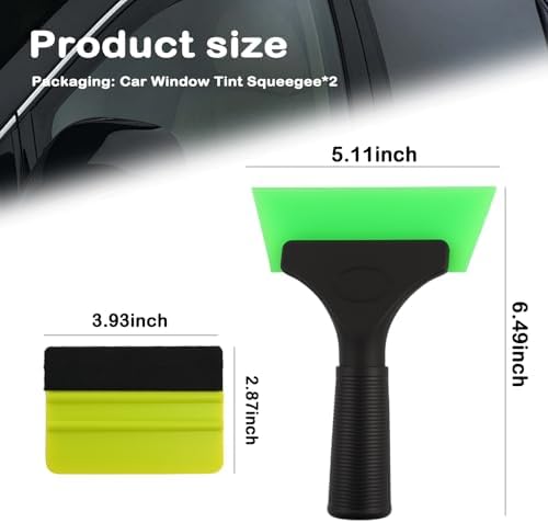 2PCS Car Window Tint Squeegee, Portable Small Squeegees - Image 2