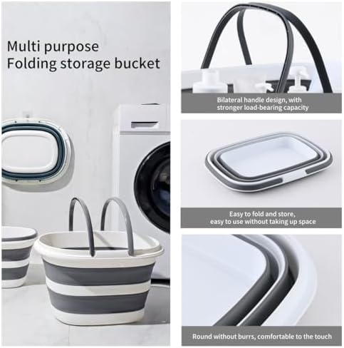 Foldable wash Basin, 16L Portable Foldable Bucket - Image 4