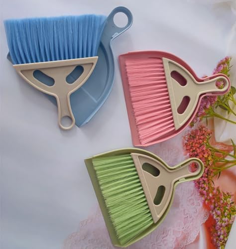 3 Pack Mini Broom Dustpan Set, Small Brush - Image 7
