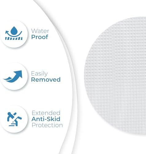 Clear Bloom Anti-Slip Shower Stickers, Non-Slip Bathtub Floor Grip, 24 Pack - Image 4