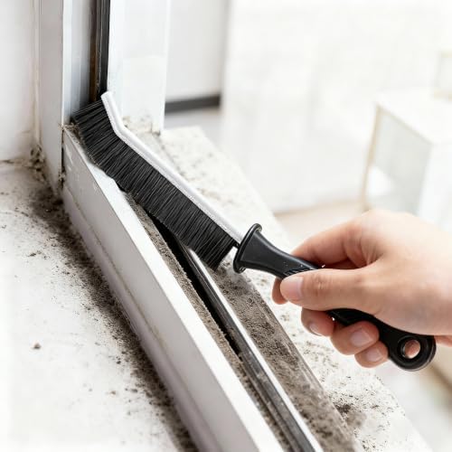 Crevice Cleaning Brush Set, Hard Bristle Grout Brush - Image 5