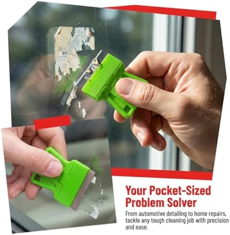 4PCS Razor Blade Scraper Tool Set, Mini Plastic Sticker Decal Residue Remover - Image 4