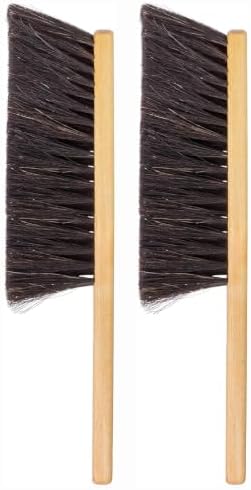 Horsehair Bench Brush Soft Bristle Wood Handle by OakartHome