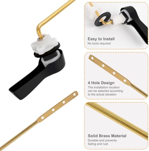 Hibbent Universal Metal Front Mount Toilet Handle Replacement Kit - Image 2