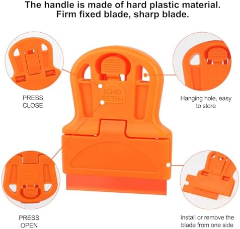 WEGAZ-4 Pcs Mini Plastic Razor Blade Scraper Tool-Suitable - Image 4