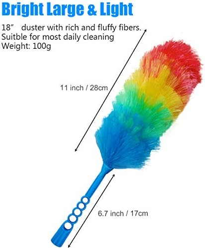 3 Pack Upgrade 19” Rainbow Static Feather Duster - Image 2