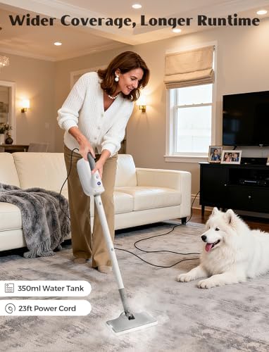 10-in-1 Steam Mop with Detachable Handheld Steamer - Image 5