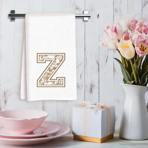 Chinoiserie Initial Kitchen Towels, Personalized Kitchen Towels, Personalized - Image 3