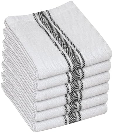 WHITEWRAP Kitchen Dish Towels for Kitchen, Highly Absorbent for Drying and by WHITEWRAP