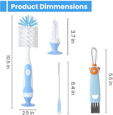 4-in-1 Baby Bottle Brush Set - Image 2