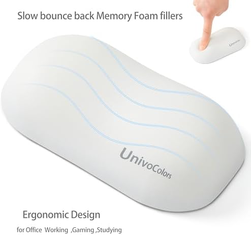 UnivoColors Design-Wave Wrist Rest, Artificial Sheepskin+Memory - Image 3