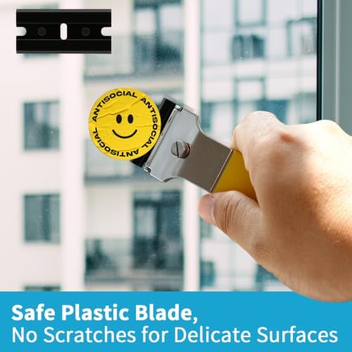 Plastic Razor Blades 100 Pieces, Double Edged Blade Refill - Image 3