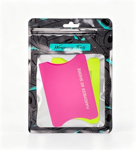 FOSHIO 2 Pack Squeegee for Vinyl – Green 40° Soft Hardness & Magenta 60° - Image 2