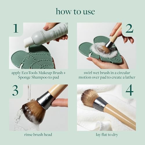 EcoTools Makeup Brush Cleaner Pad, 100% Silicone - Image 4