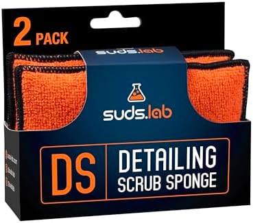 Suds Lab DS Microfiber Detailing Scrub Pad, Car Interior Cleaning by SudsLab
