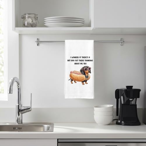 Funny Hot Dog Kitchen Towels Hostess Gift - Image 3