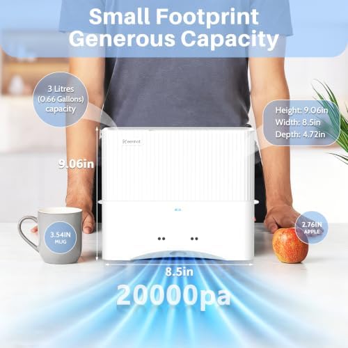 Touchless Vacuum Automatic Dustpan, 20Kpa Suction, Compact Baggless Design - Image 2