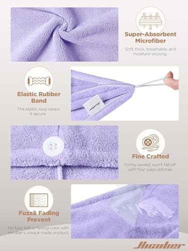 Hicober Microfiber Hair Towel Wrap - Image 3