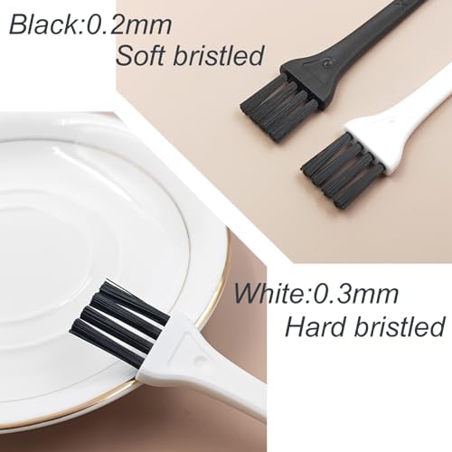 10pcs Mini Cleaning Brush Kit, Nylon Brushes, Razor Shaver Brush - Image 6