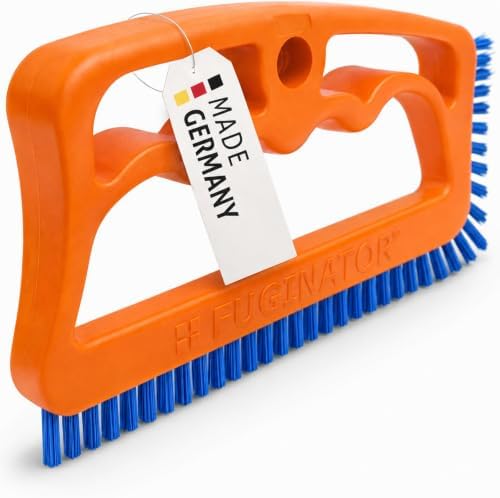 Fuginator Scrub Brush for Tile and Grout: Stiff Nylon Bristle Scrubbing Brush by Fugenial