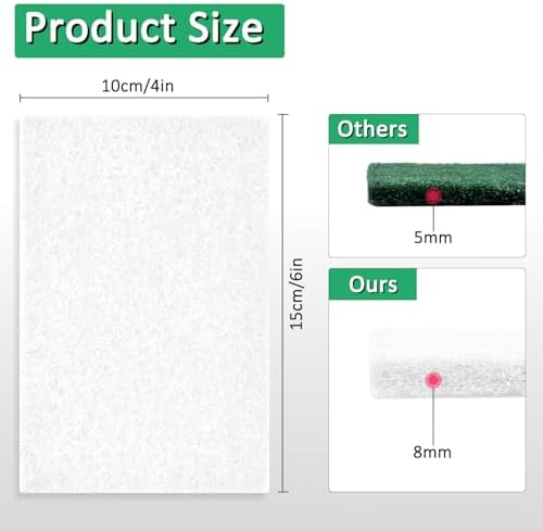CONLI 100 PCS Scouring Pad Reusable Household White Scrubbing Pads - Image 2