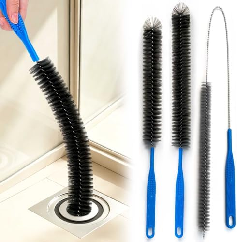Flexible Cleaning Tool, Bendable Sewer Drain Brush, Long Pipe Cleaner by XENNRY