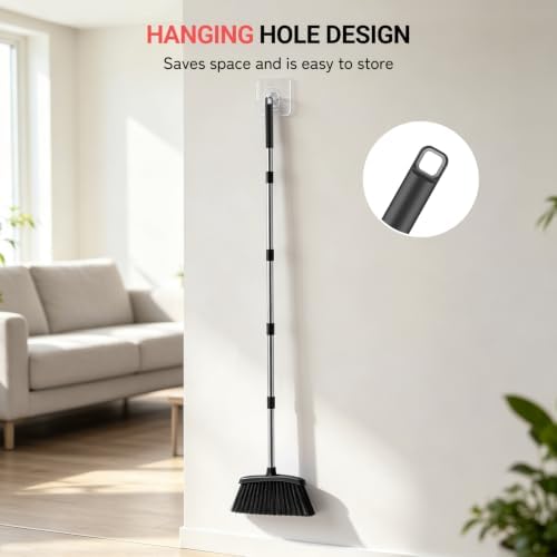 Angle Broom, 59‑in Long Handle Kitchen Brooms - Image 6