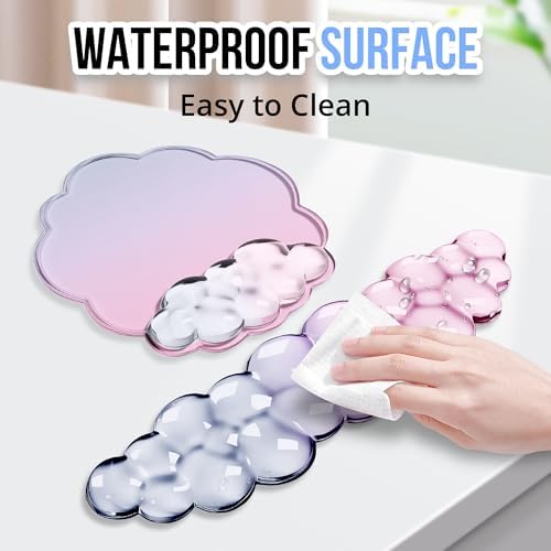 Cloud Wrist Rest Gel Set — Ergonomic Cloud Wrist Rest Keyboard and Mouse Pad - Image 4