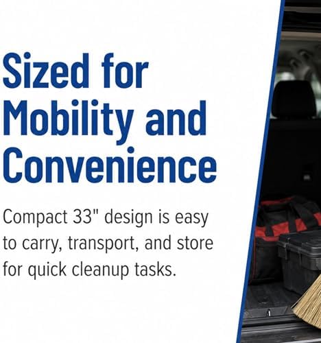 Flo-Pac Compact Corn Fiber Utility Broom - Image 5