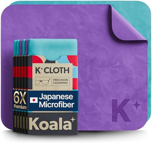 Koala Lens Cleaning Cloth | Japanese Microfiber | Blue & Purple by KoalaLifestyle