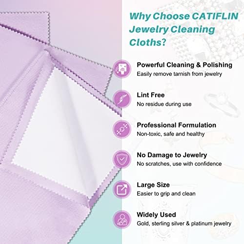 CATIFLIN 3 Pack Silver Polishing Cloth - Image 2