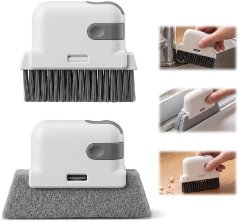 2 Pcs 2 in 1 Groove Cleaning Brush Window Track Crevice Cleaner by Unknown