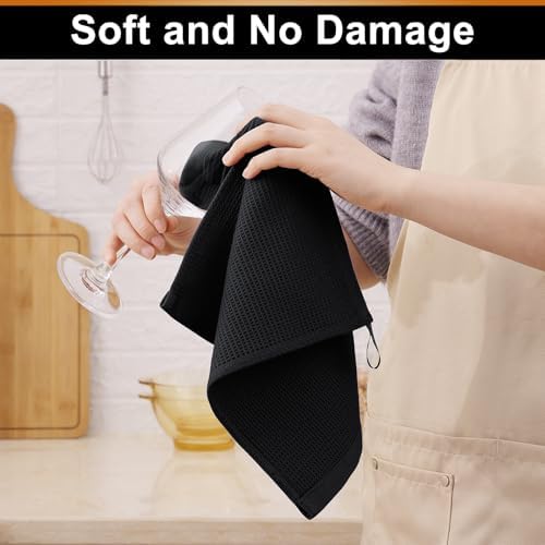 Homaxy 100% Cotton Waffle Weave Dish Cloths, 6 Pack - Image 4