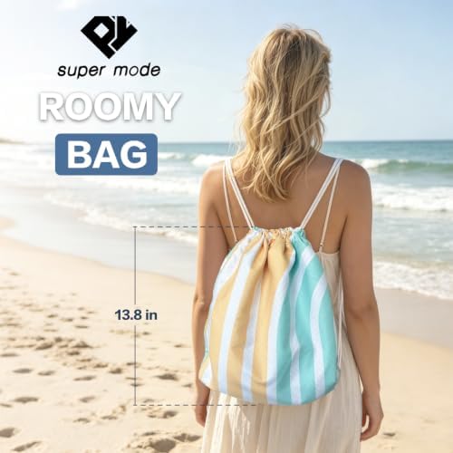 Beach Towel Backpack, 74.8" x 35" Extra Large Microfiber Beach Towel - Image 6