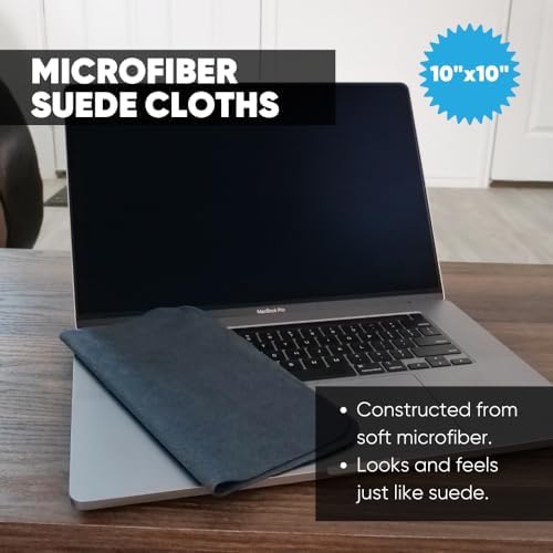 Premium Screen Cleaning Cloth by Microfiber Wholesale | Gray | 10”x10” | 10pk | - Image 2
