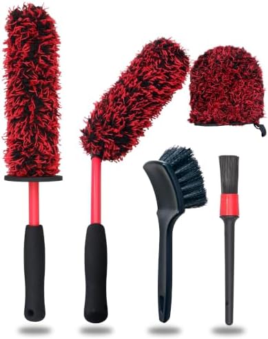 oesee Microfiber Wheel Brush Kit- Microfiber Wheel Brush, Long Handle Wheel by OeSee