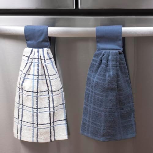 Ritz Premium 100% Cotton Solid and Multi Check Kitchen Tie Towel, Super Soft - Image 5