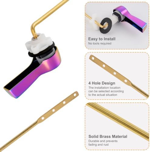 Hibbent Universal Metal Front Mount Toilet Handle Replacement Kit - Image 2