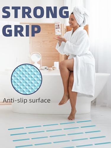 Secopad 12PCS Strip Non Slip Bathtub Stickers - Image 3