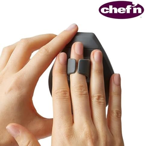 Chef'n PalmBrush Vegetable Brush, 3.5" x 3" x 1.5", Marble Gray - Image 5