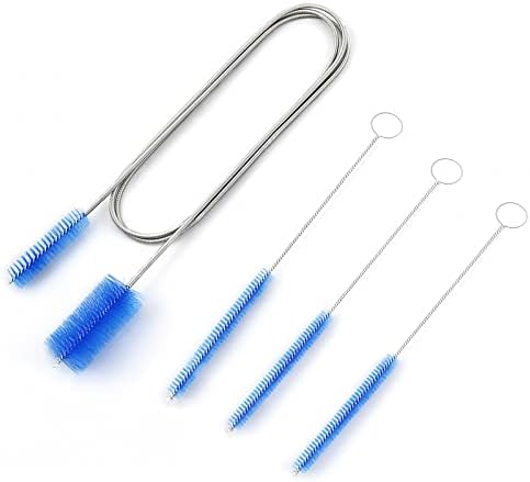 Flexible Drain Brush Cleaner Kit – CPAP Hose Cleaner 5ft Long Elastic Double by KITOSUN