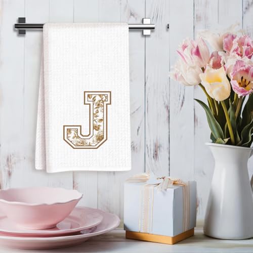 Chinoiserie Initial Kitchen Towels, Personalized Kitchen Towels, Personalized - Image 3