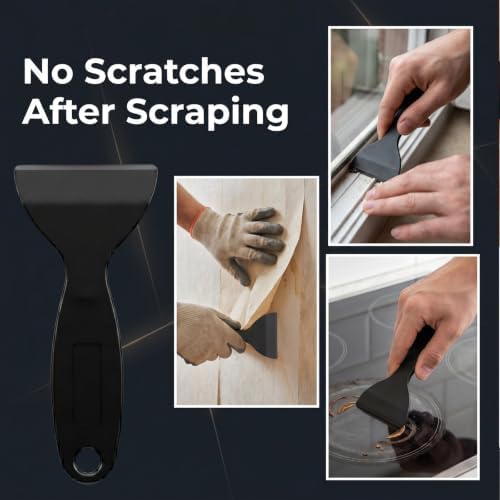 9 Pcs Plastic Razor Blades Scraper, Plastic Scraper Tool - Image 6