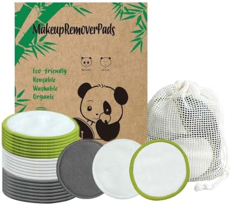 28 Pack Reusable Makeup Remover Face Pads by Sopurrrdy