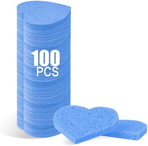 100-Count Compressed Facial Sponges by Mainlyrunmakeupsuppliers