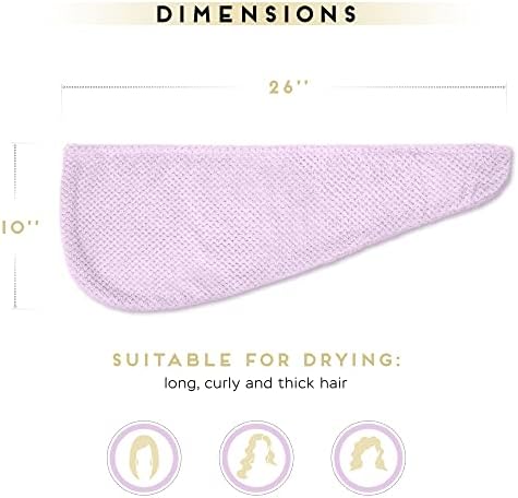 SimpleField 2 Pack Microfiber Hair Towel Wrap - Image 5