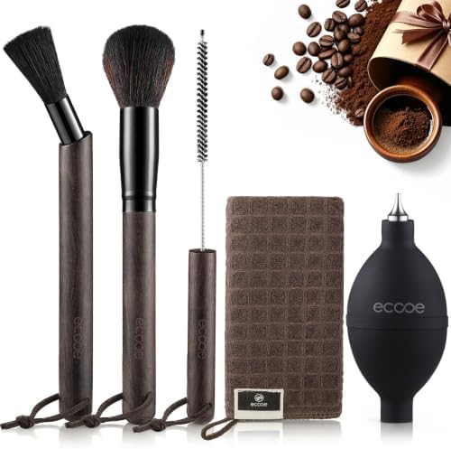 ecooe 5Pcs Espresso Machine Coffee Grinder Cleaning Kit by ecooe