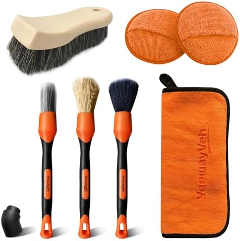 YeewayVeh 7PCS Car Interior Detailing Kit, Leather Cleaning Set by YeewayVeh