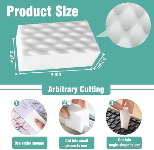 Magic Sponges Cleaning Eraser 20 Pack – 2X Compressed Melamine Sponge, Heavy - Image 2