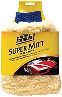 Formula 1 Super Car Wash Mitt, Synthetic Lamb's Wool, Auto Detailing - Image 2